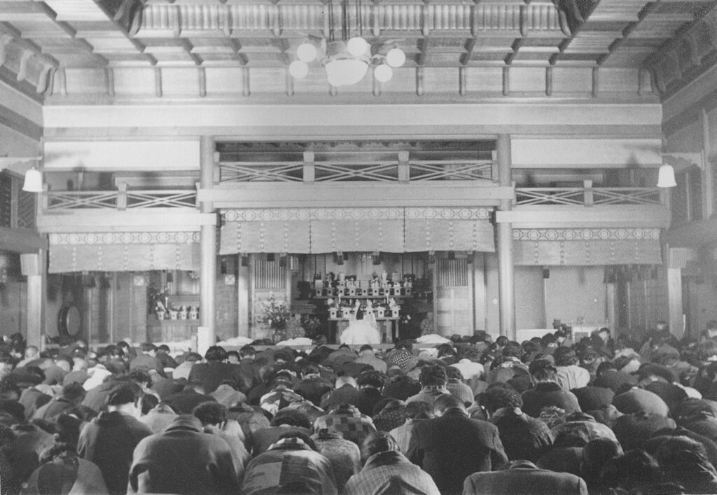 現会堂での祭典の様子　1935年頃